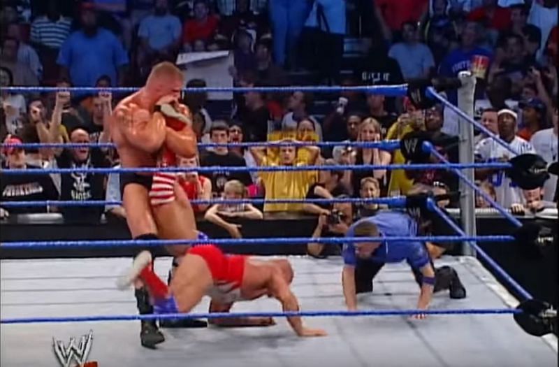 Kurt Angle tapped out to the Ankle Lock